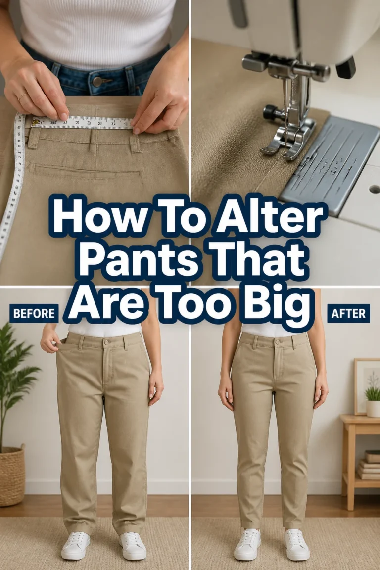 👖 How To Alter Pants That Are Too Big