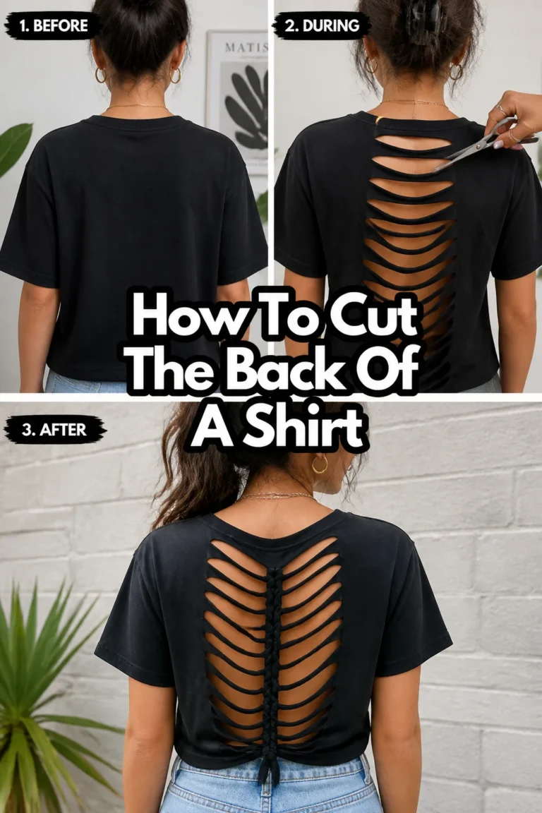 ✂️ How To Cut The Back Of A Shirt