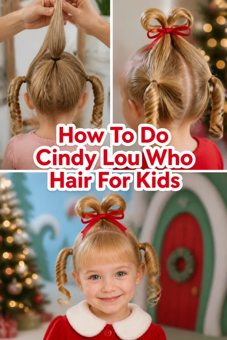 🎄 How To Do Cindy Lou Who Hair For Kids
