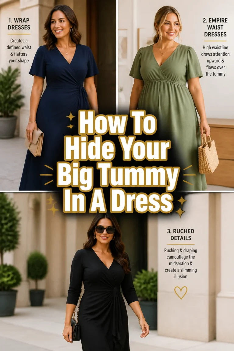 👚 How To Hide Your Big Tummy In A Dress