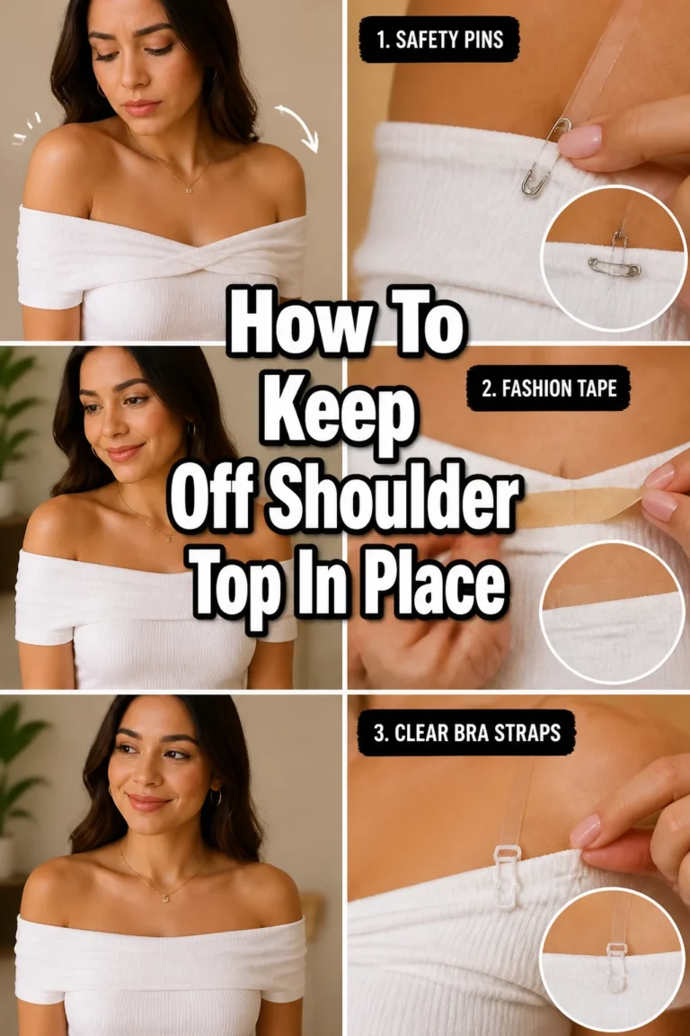 👚 How To Keep Off Shoulder Top In Place