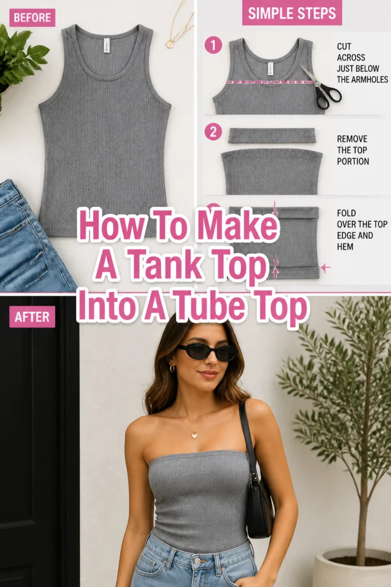 How To Make A Tank Top Into A Tube Top