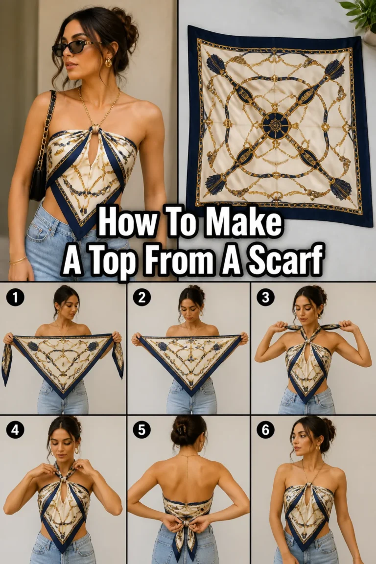 🧣 How To Make A Top From A Scarf