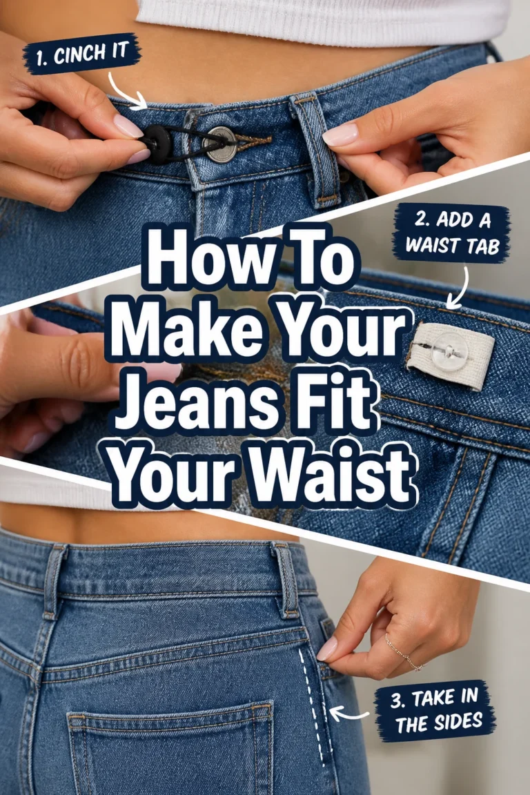 👖 How To Make Your Jeans Fit Your Waist