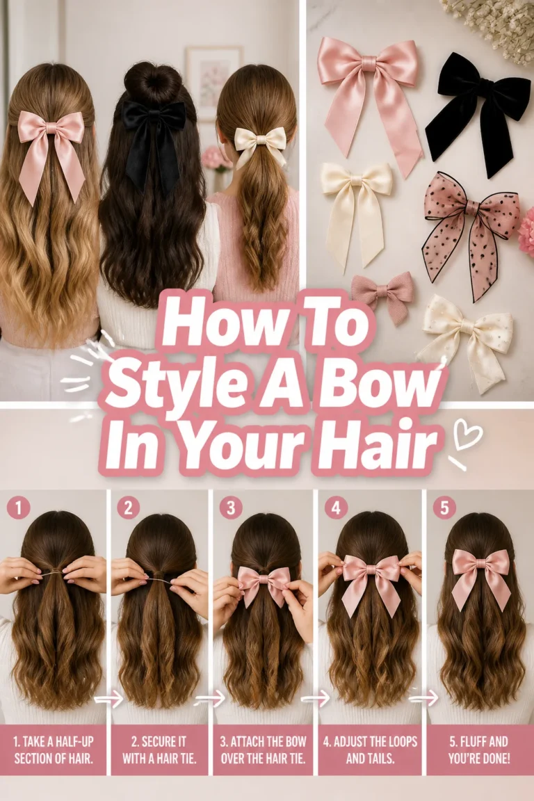 🎀 How To Style A Bow In Your Hair