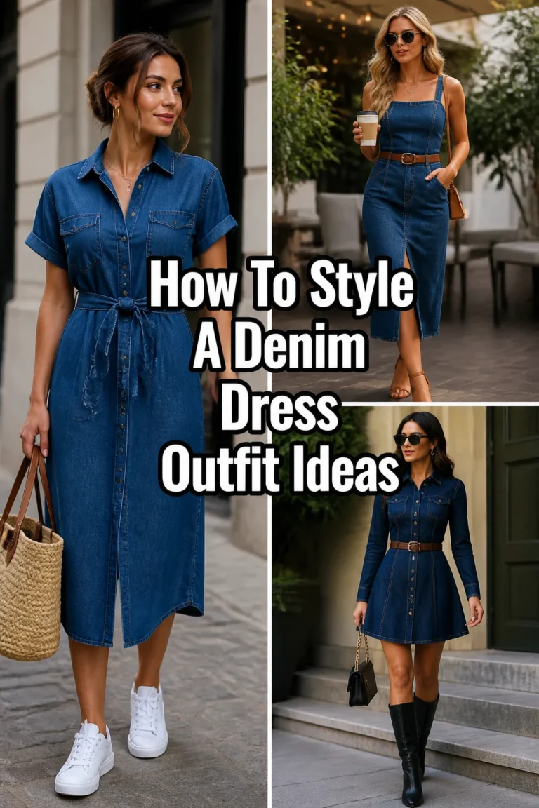 👗 How To Style A Denim Dress Outfit Ideas