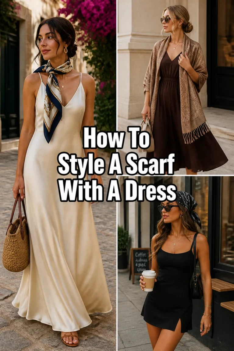 How To Style A Scarf With A Dress