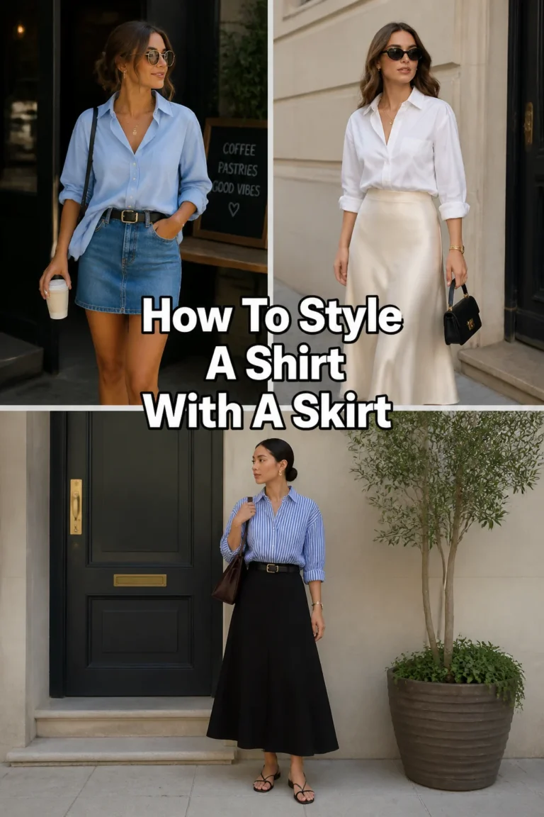 👚 How To Style A Shirt With A Skirt