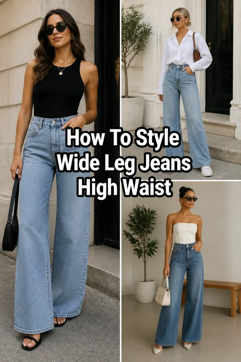 👖 How To Style Wide Leg Jeans High Waist