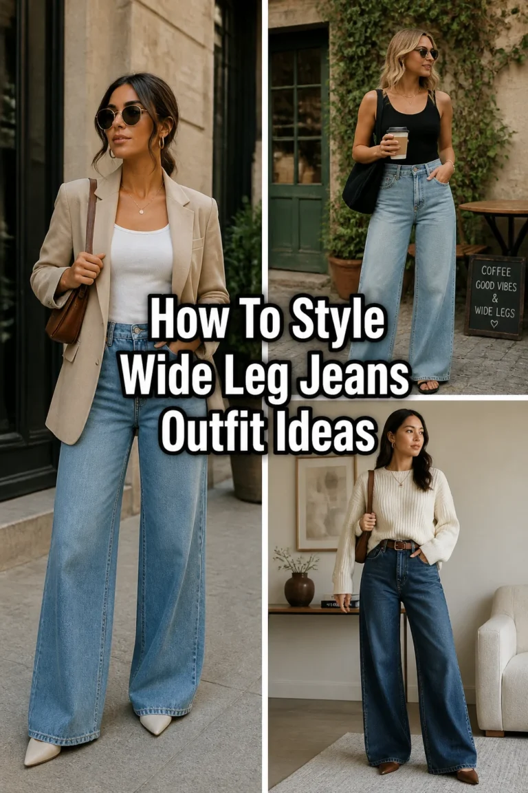 👖 How To Style Wide Leg Jeans Outfit Ideas