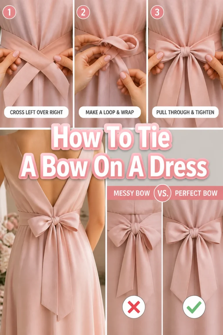🎀 How To Tie A Bow On A Dress