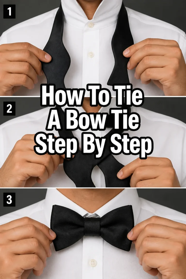 🤵 How To Tie A Bow Tie Step By Step
