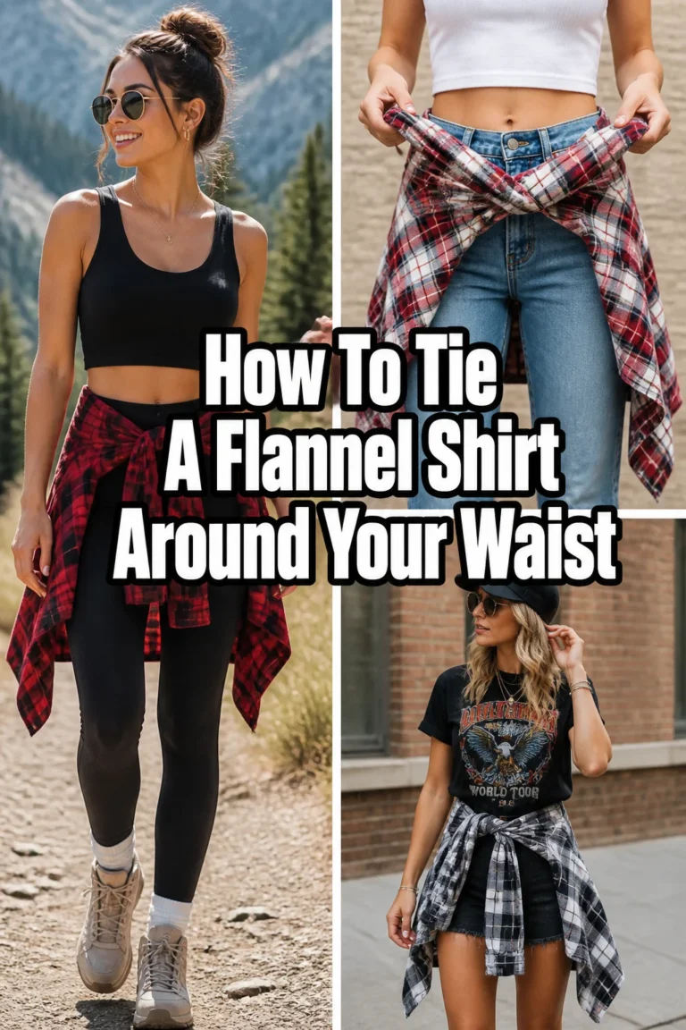👕 How To Tie A Flannel Shirt Around Your Waist