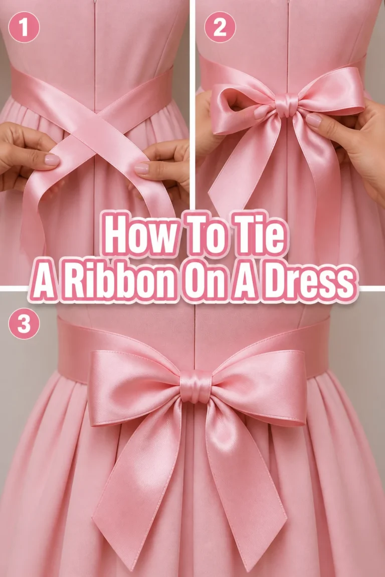 🎀 How To Tie A Ribbon On A Dress