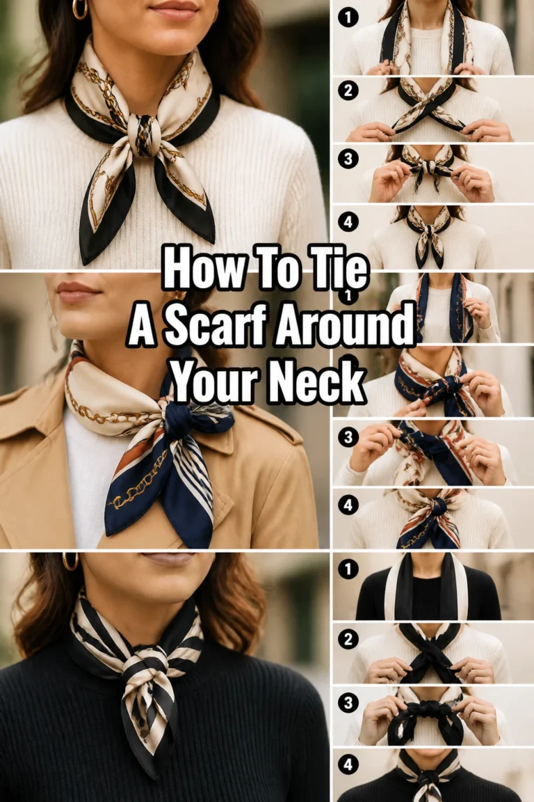 🧣 How To Tie A Scarf Around Your Neck