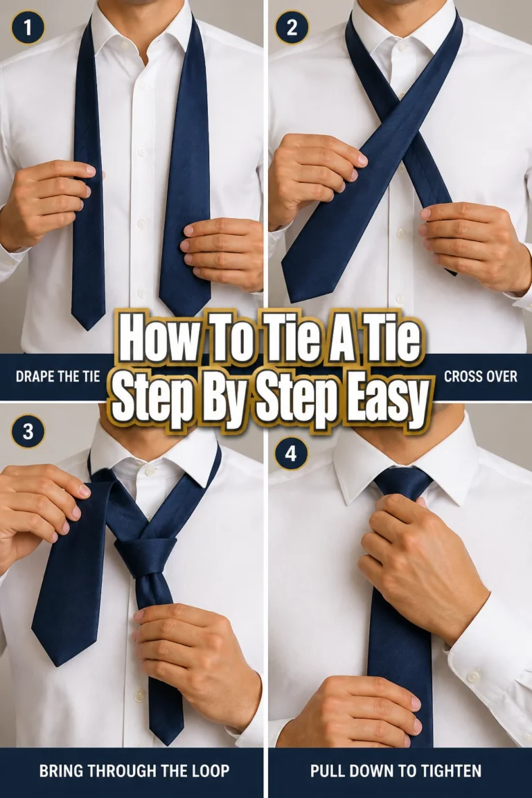 👔 How To Tie A Tie Step By Step Easy