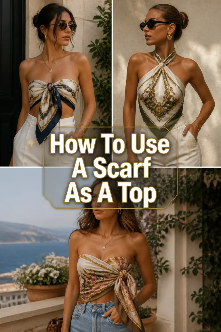 ✨ How To Use A Scarf As A Top