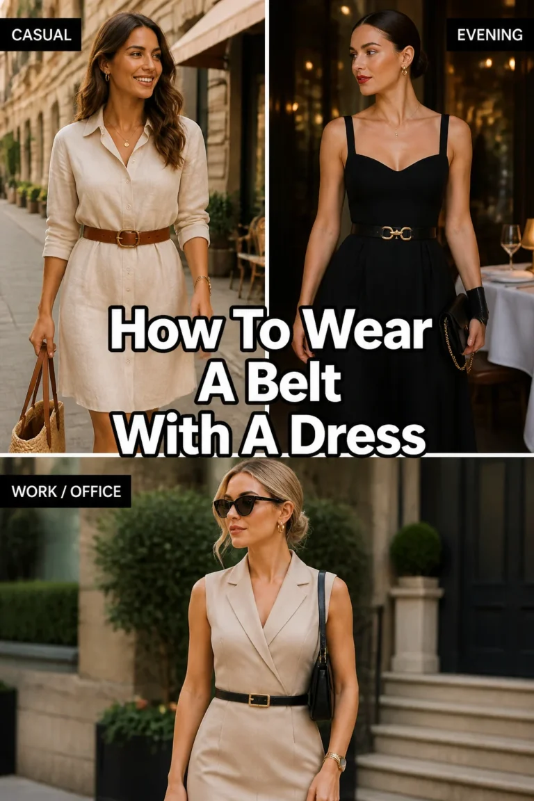 How To Wear A Belt With A Dress