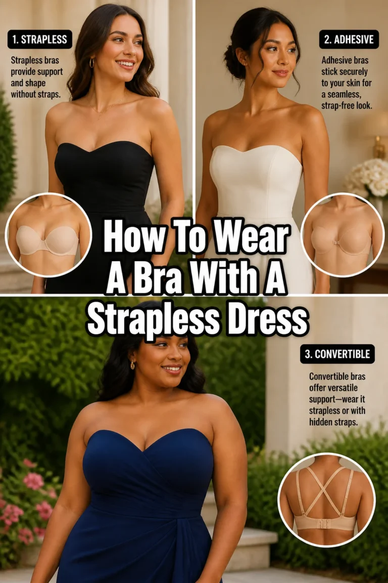 ✨ How To Wear A Bra With A Strapless Dress
