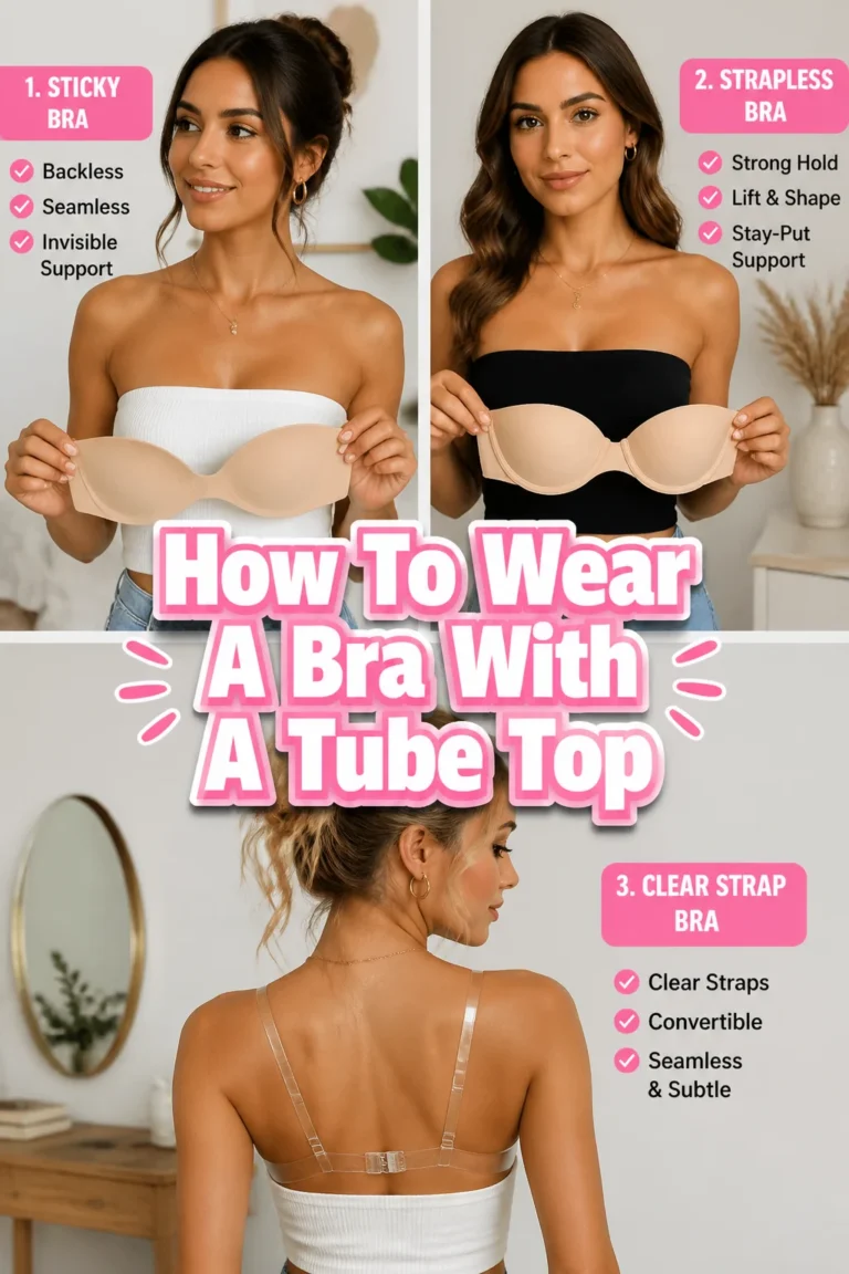 ✨ How To Wear A Bra With A Tube Top