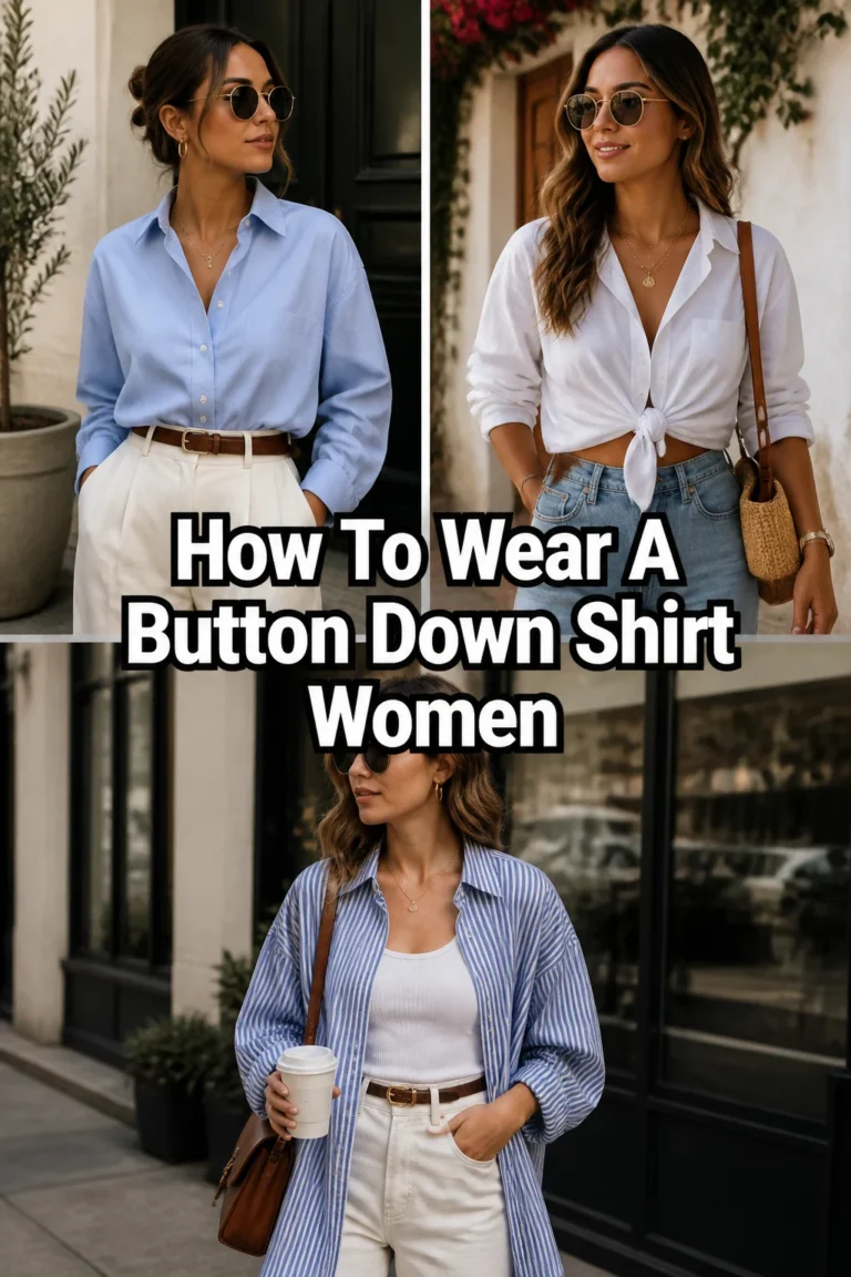 👚 How To Wear A Button Down Shirt Women