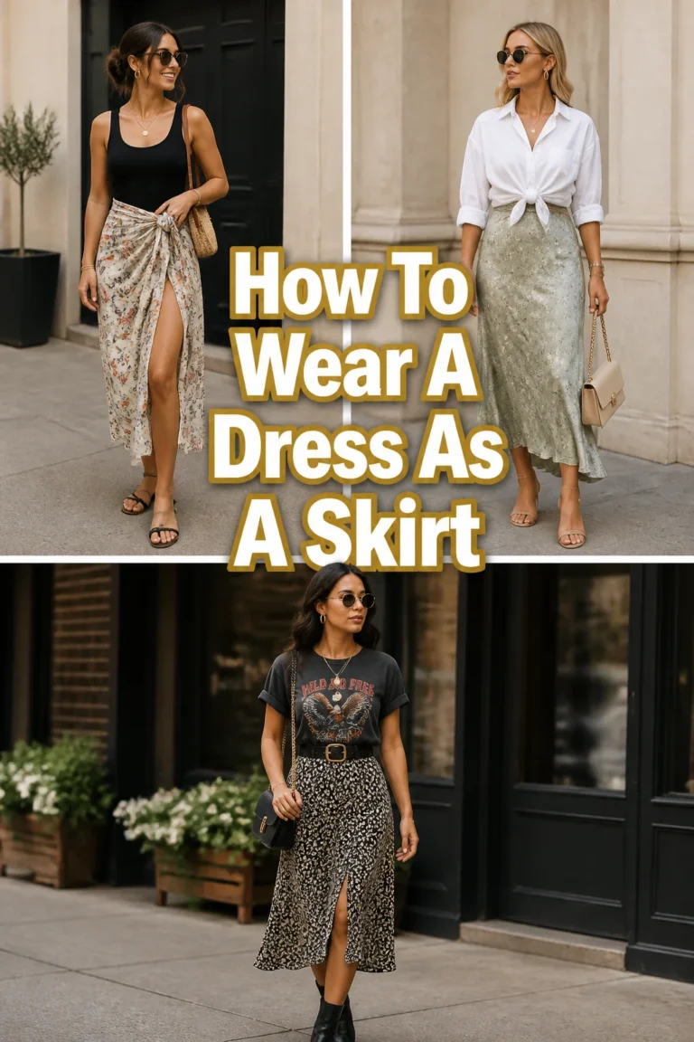 How To Wear A Dress As A Skirt