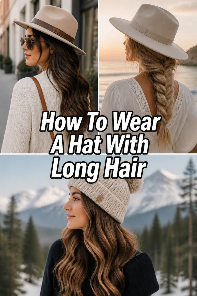 👒 How To Wear A Hat With Long Hair