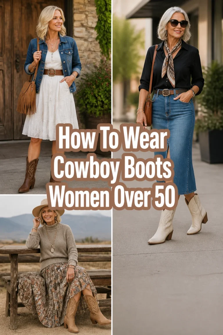 👢 How To Wear Cowboy Boots Women Over 50