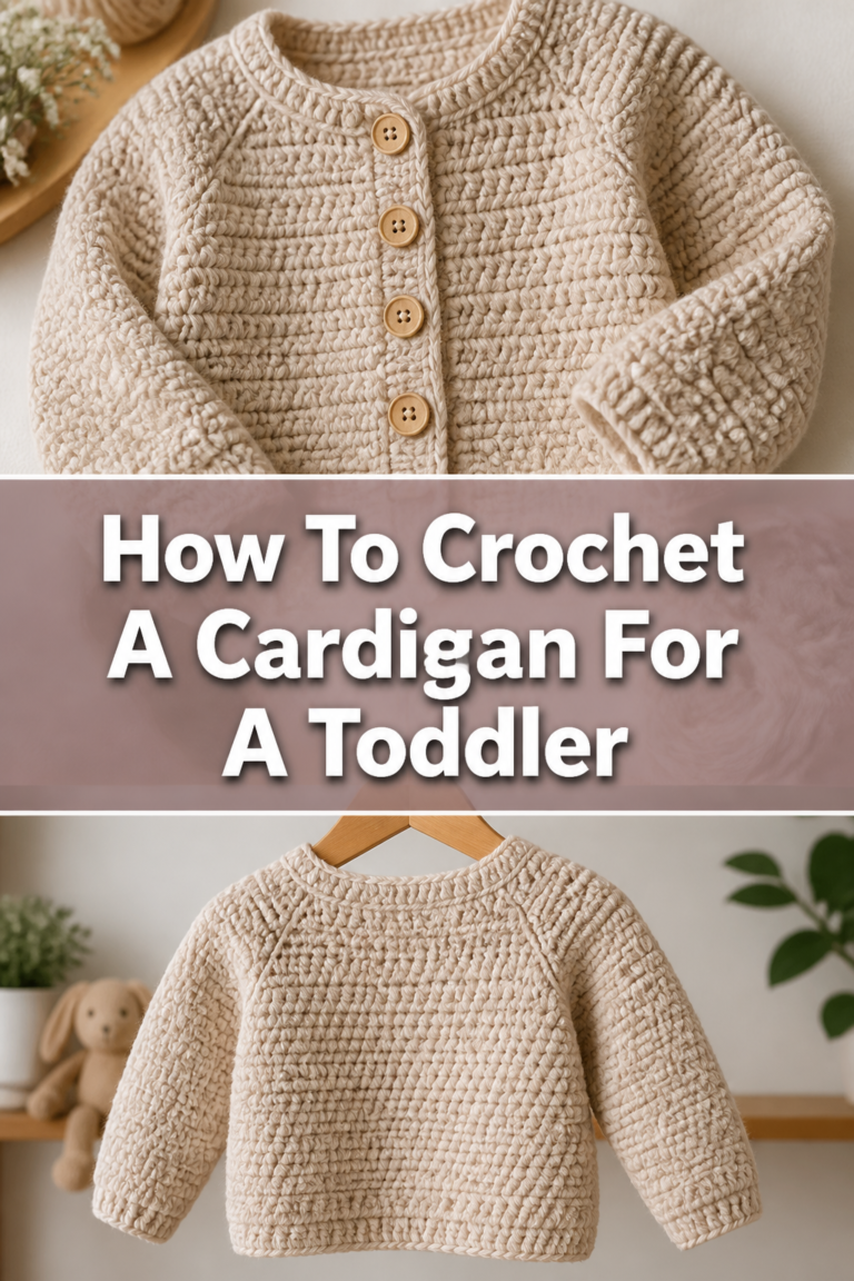 🧶 How To Crochet A Cardigan For A Toddler