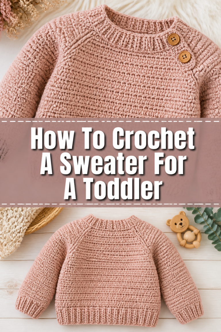 🧶 How To Crochet A Sweater For A Toddler