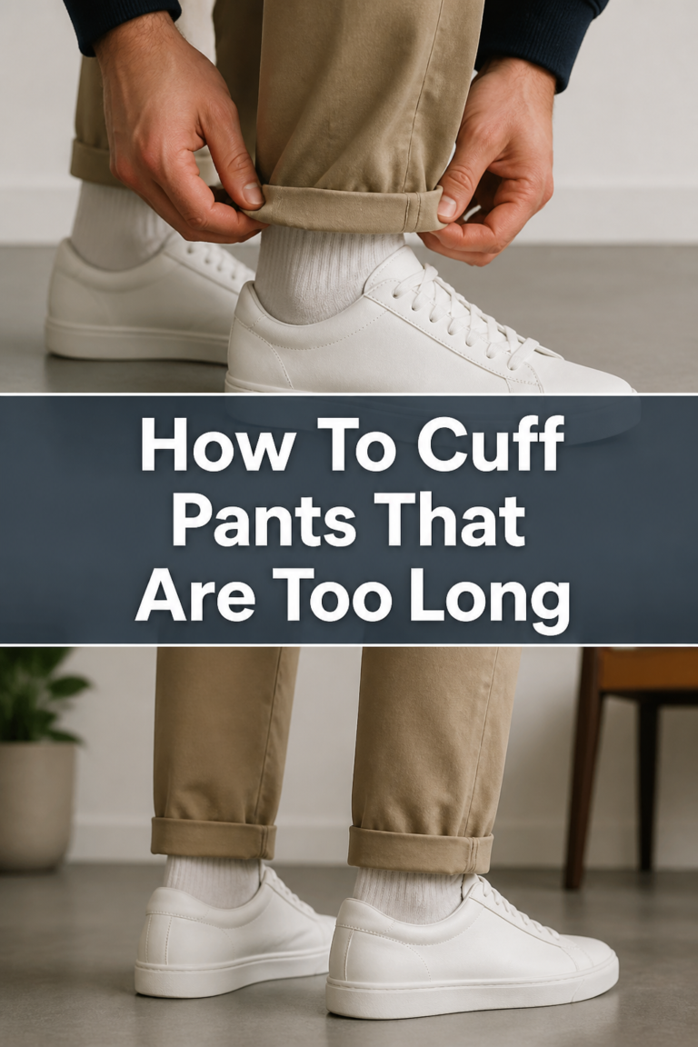 👖 How To Cuff Pants That Are Too Long