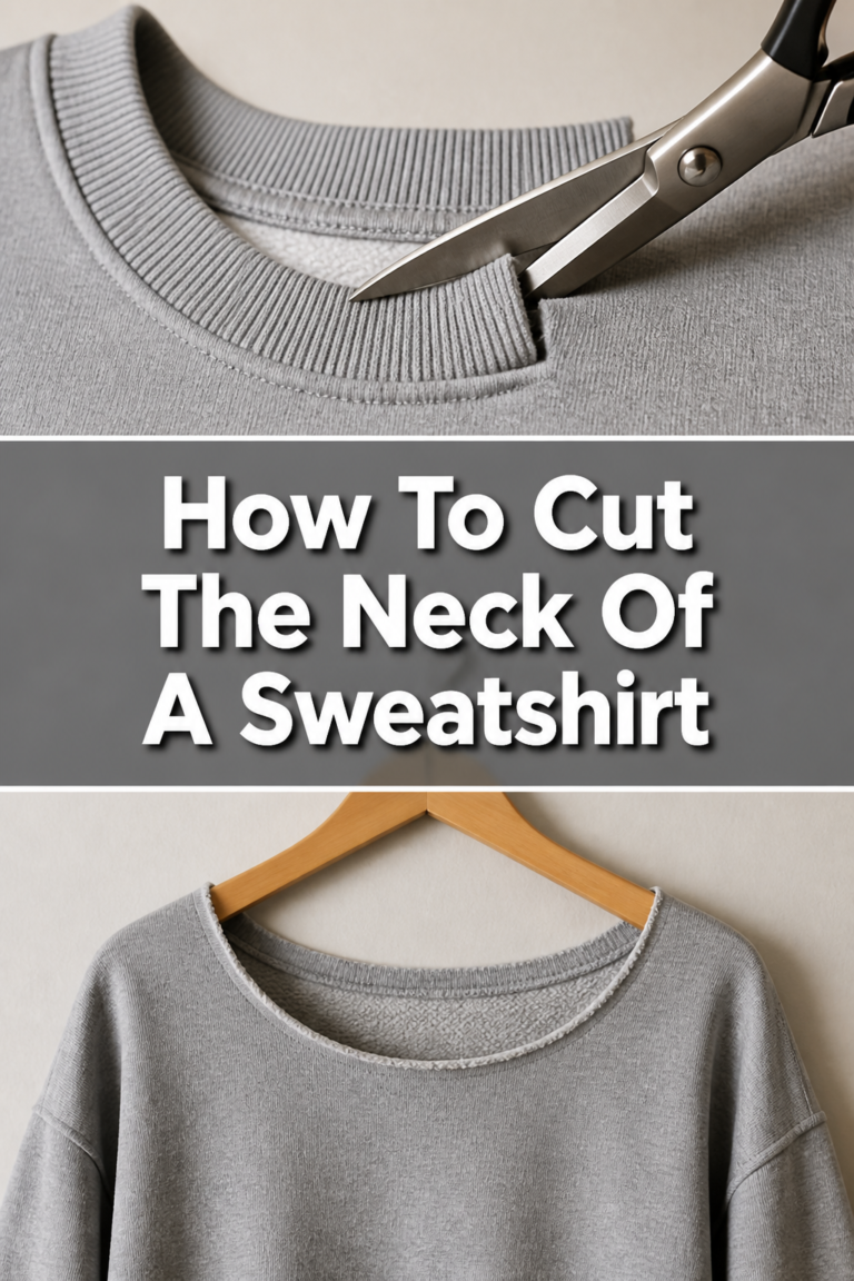✂️ How To Cut The Neck Of A Sweatshirt