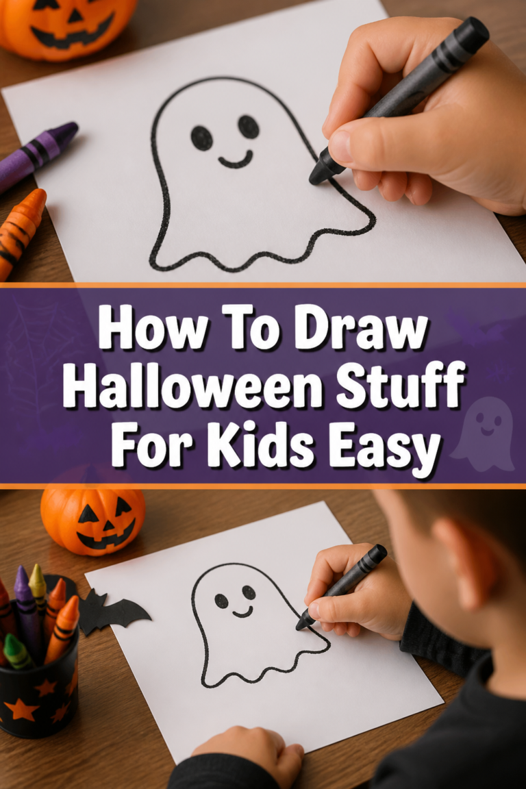🎃 How To Draw Halloween Stuff For Kids Easy
