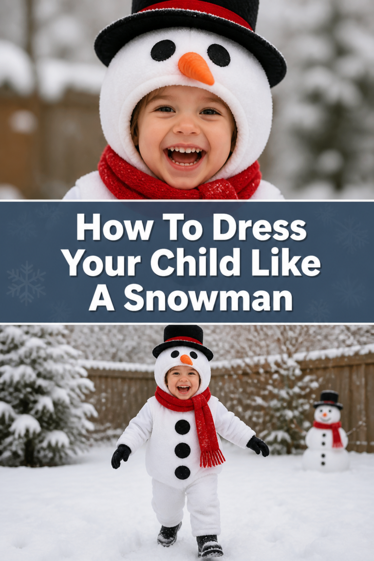 ☃️ How To Dress Your Child Like A Snowman