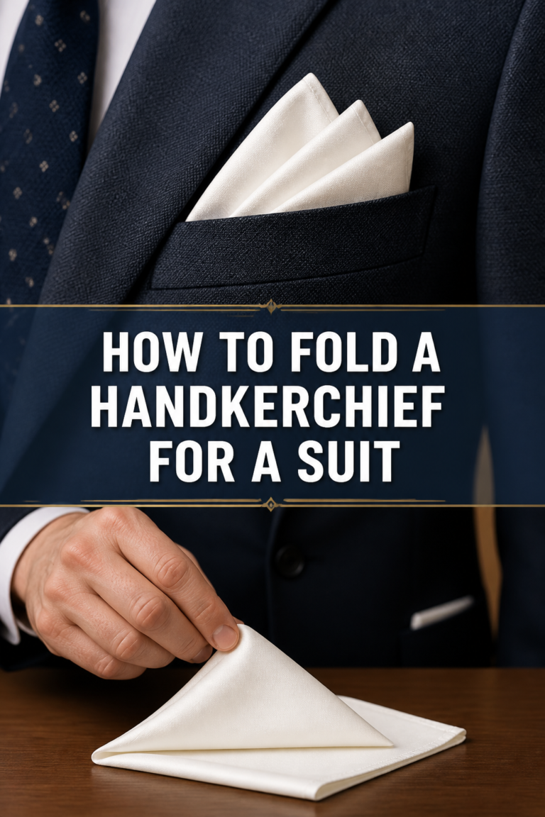👔 How To Fold A Handkerchief For A Suit