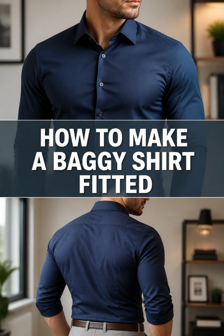 🌟 How To Make A Baggy Shirt Fitted