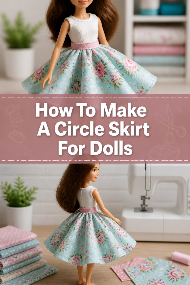 🧵 How To Make A Circle Skirt For Dolls