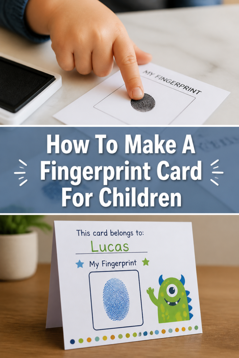 🖐️ How To Make A Fingerprint Card For Children