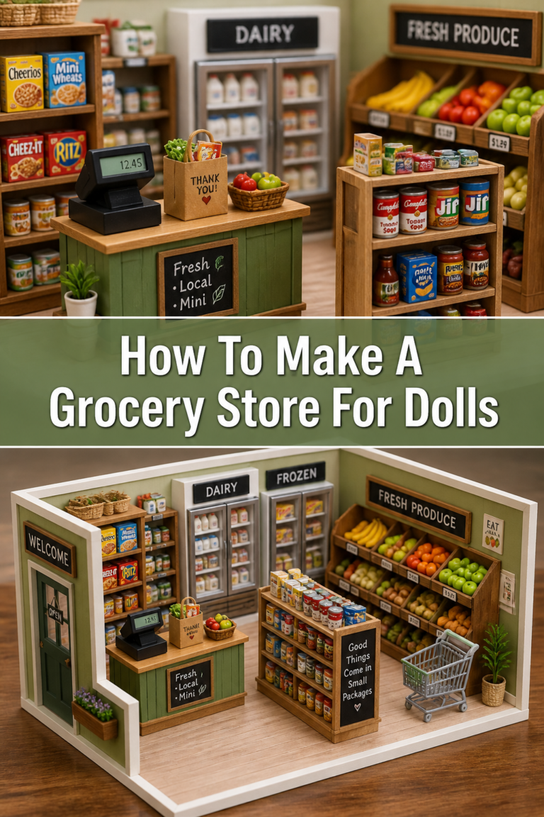 🛒 How To Make A Grocery Store For Dolls