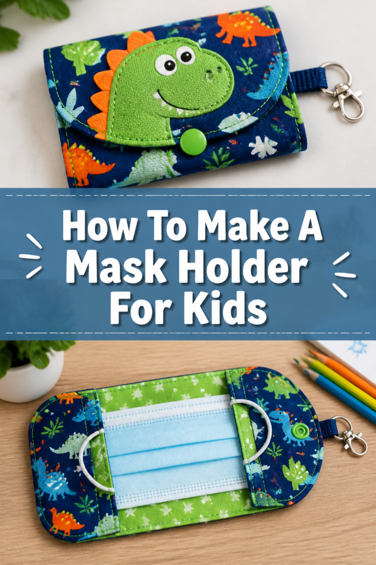🧵 How To Make A Mask Holder For Kids