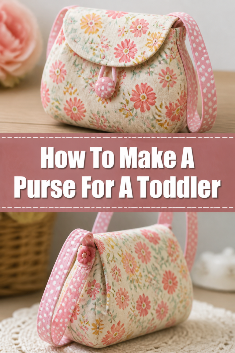 👛 How To Make A Purse For A Toddler