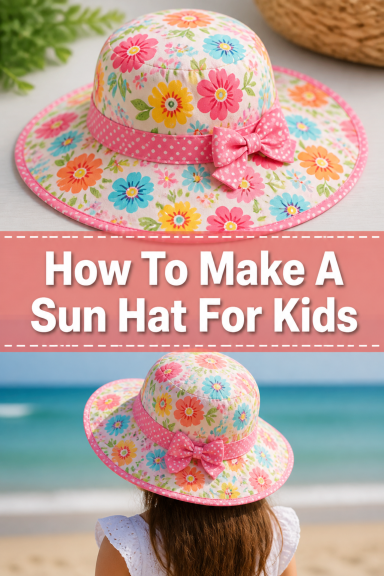 👒 How To Make A Sun Hat For Kids