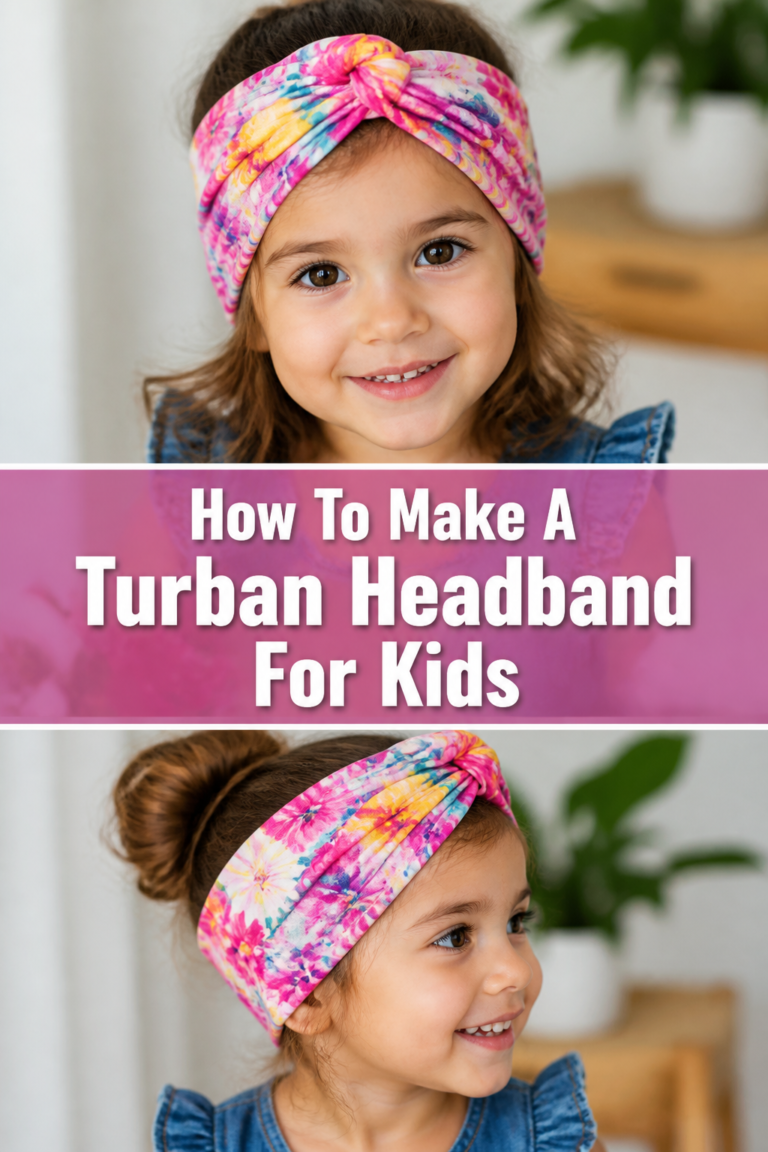 🧵 How To Make A Turban Headband For Kids