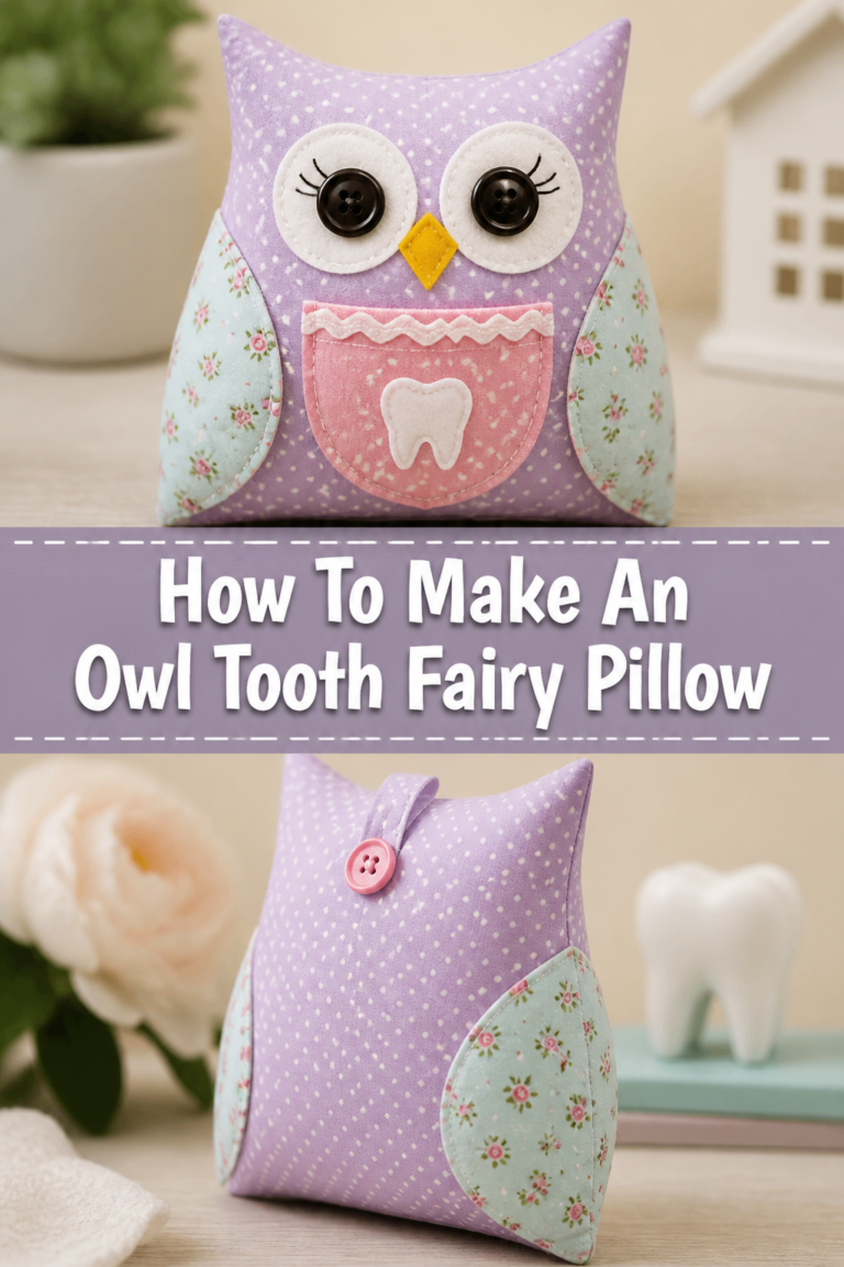 🦉 How To Make An Owl Tooth Fairy Pillow
