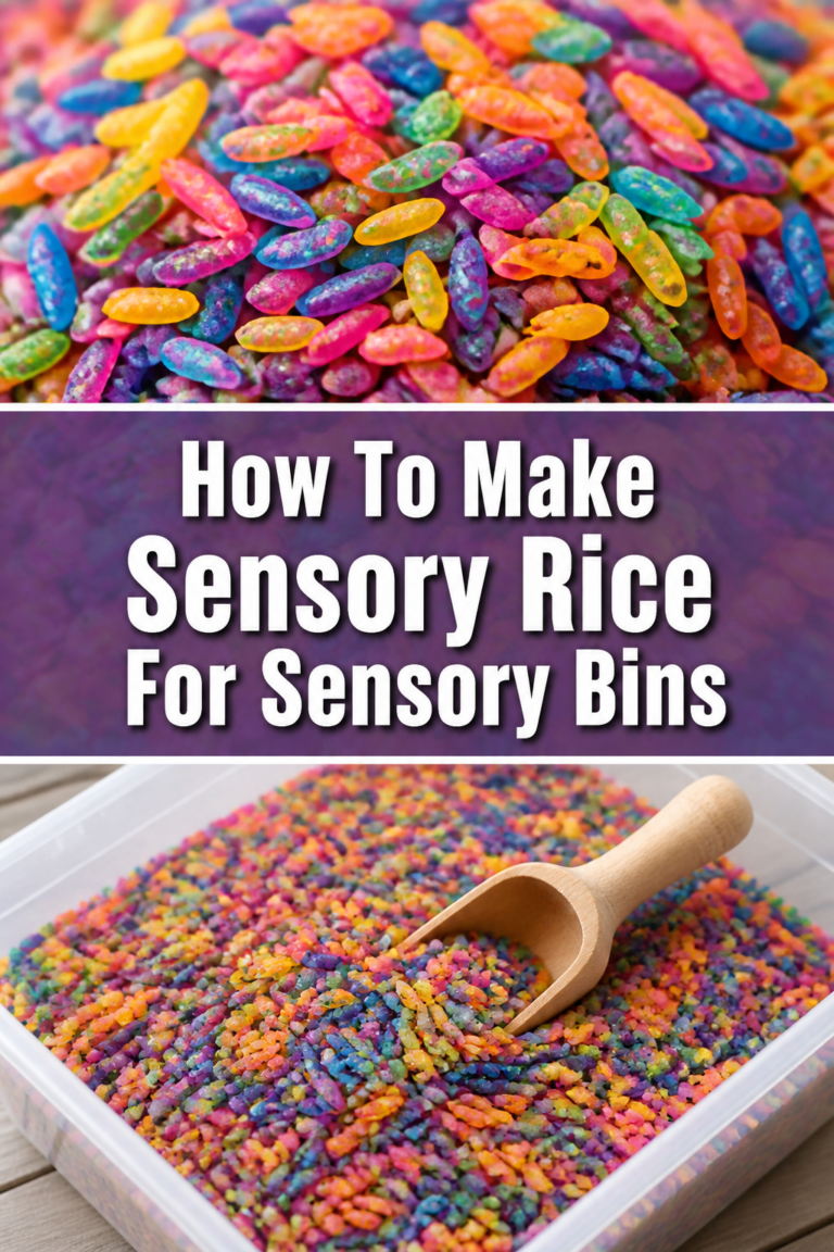 🌈 How To Make Sensory Rice For Sensory Bins