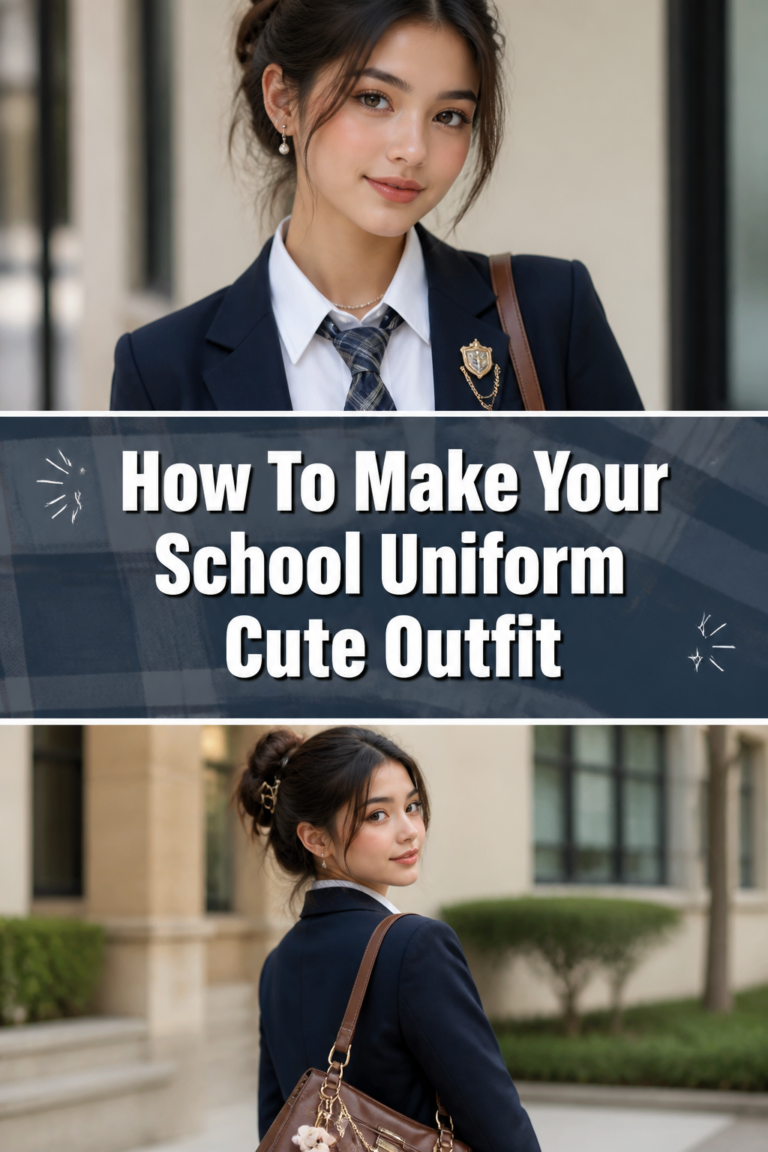 ✨ How To Make Your School Uniform Cute Outfit