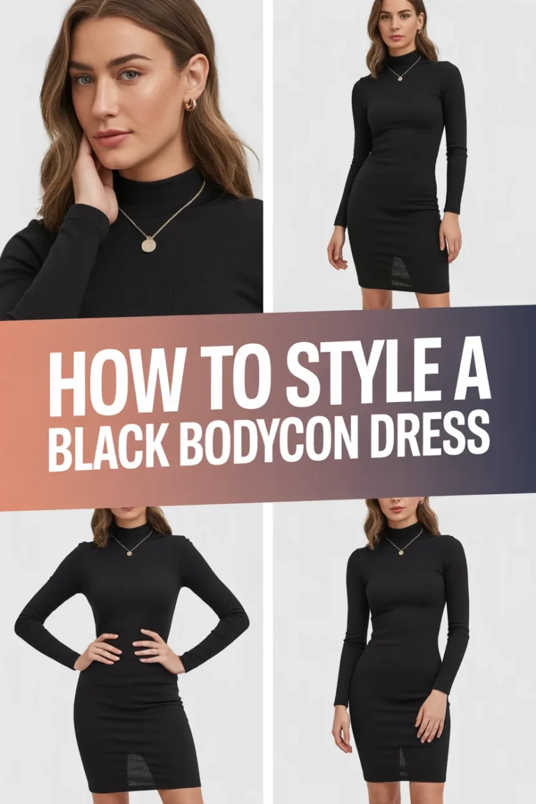 ✨ How To Style A Black Bodycon Dress