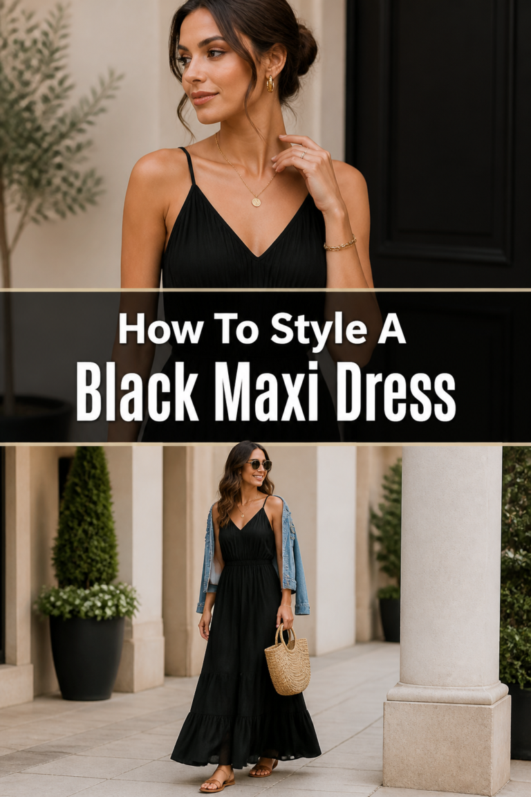 👗 How To Style A Black Maxi Dress