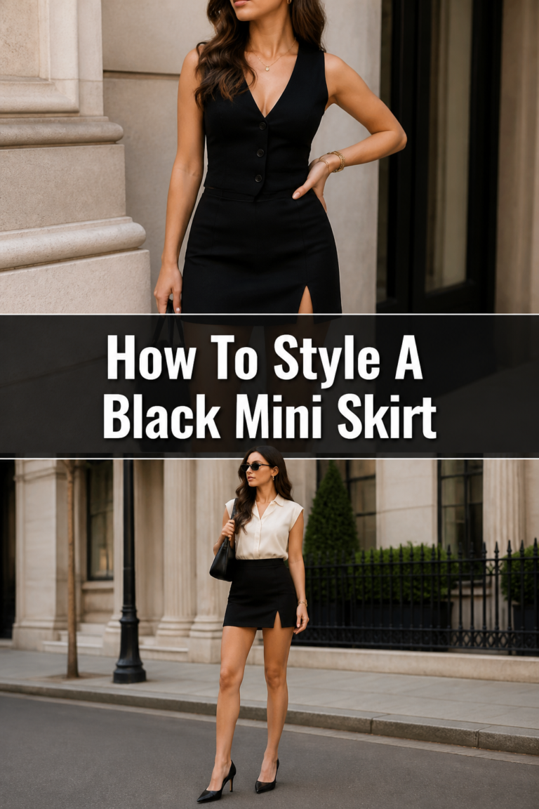 🖤 How To Style A Black Mini Skirt