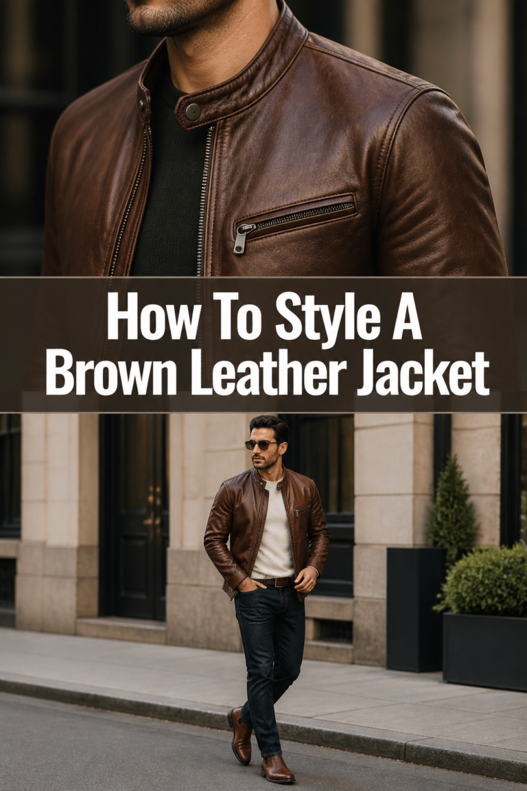 🧥 How To Style A Brown Leather Jacket
